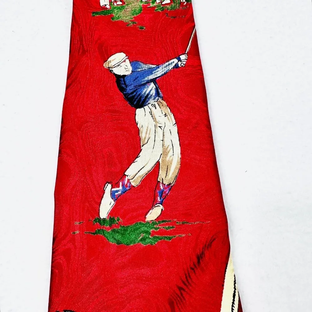 Rare Robert Talbott For Nordstrom Vintage Silk Golf Tie